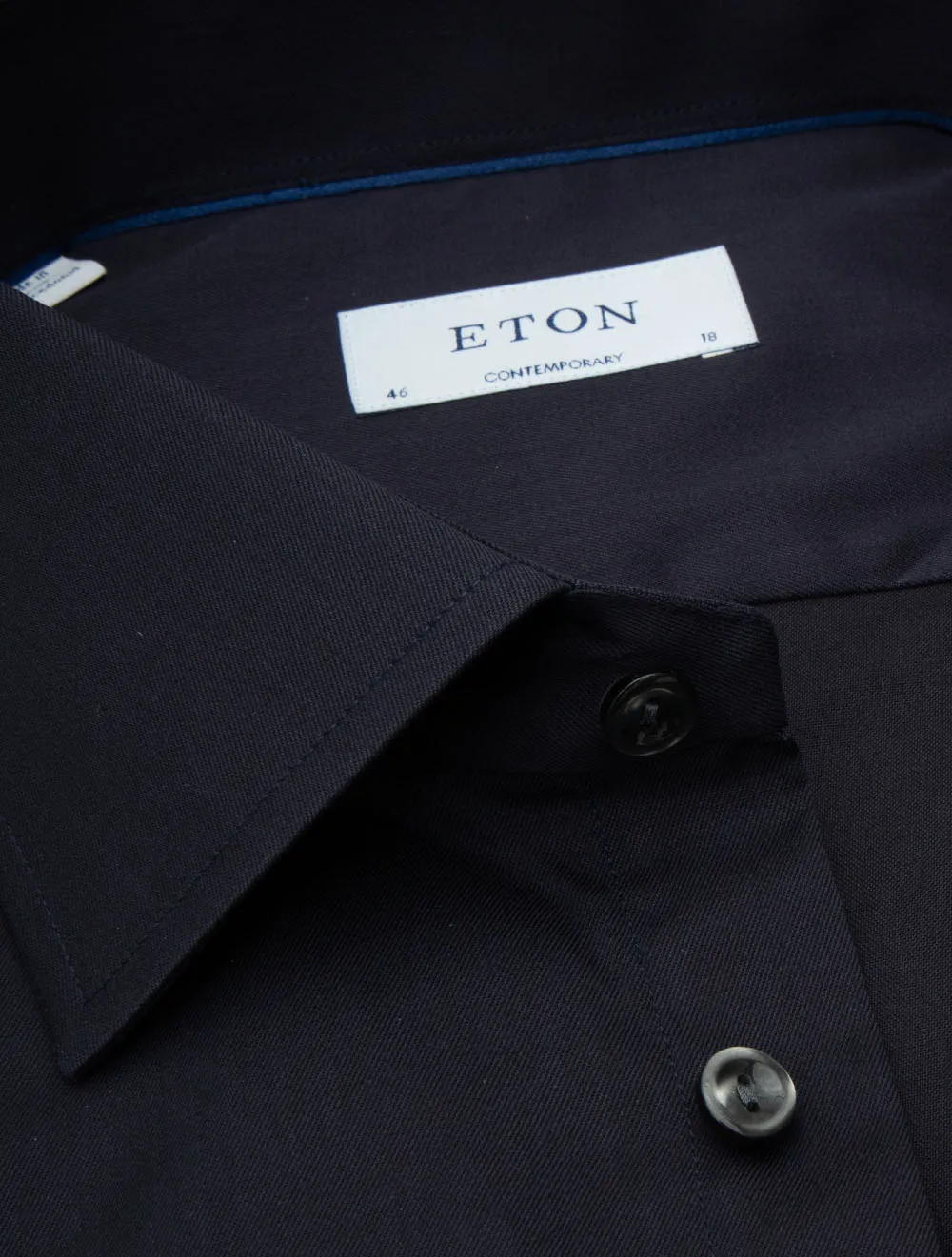 Business Plain Contemporary Fit Shirt Navy