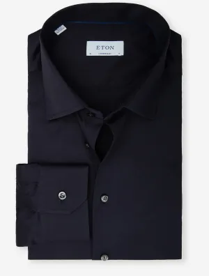 Business Plain Contemporary Fit Shirt Navy
