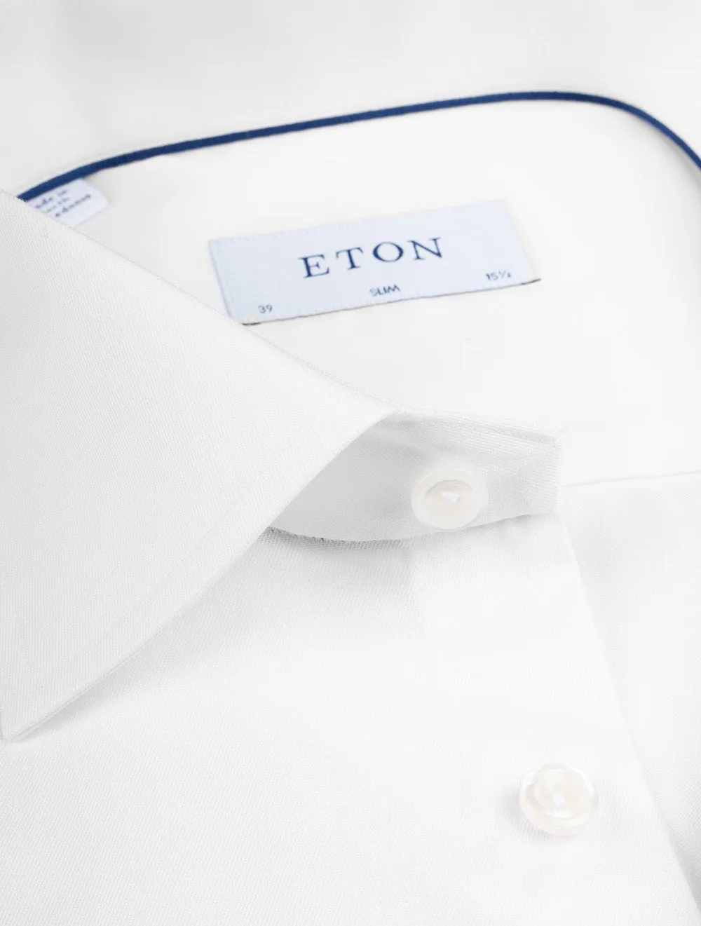 Business Plain Slim Fit Shirt White