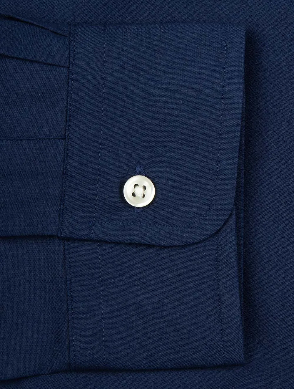 Buttondown Custom Fit Stretch Poplin Shirt Cruise Navy
