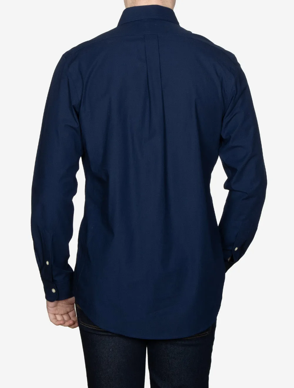 Buttondown Custom Fit Stretch Poplin Shirt Cruise Navy
