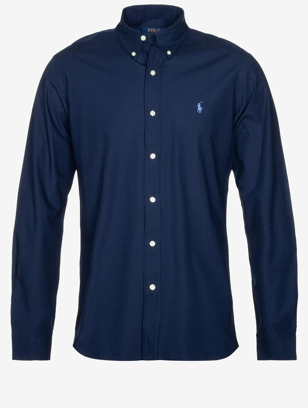 Buttondown Custom Fit Stretch Poplin Shirt Cruise Navy