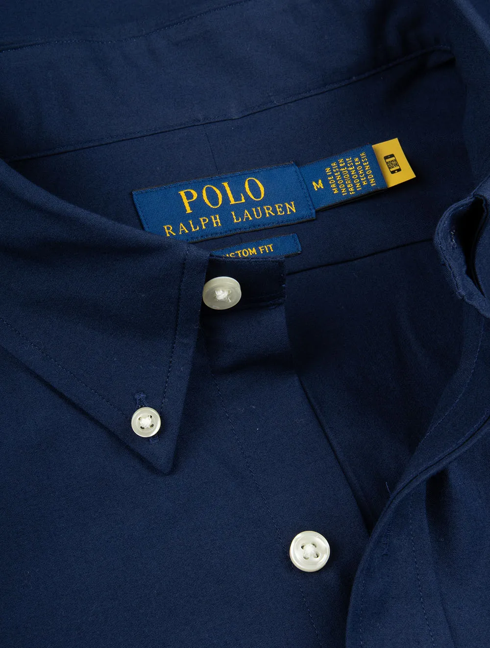 Buttondown Custom Fit Stretch Poplin Shirt Cruise Navy