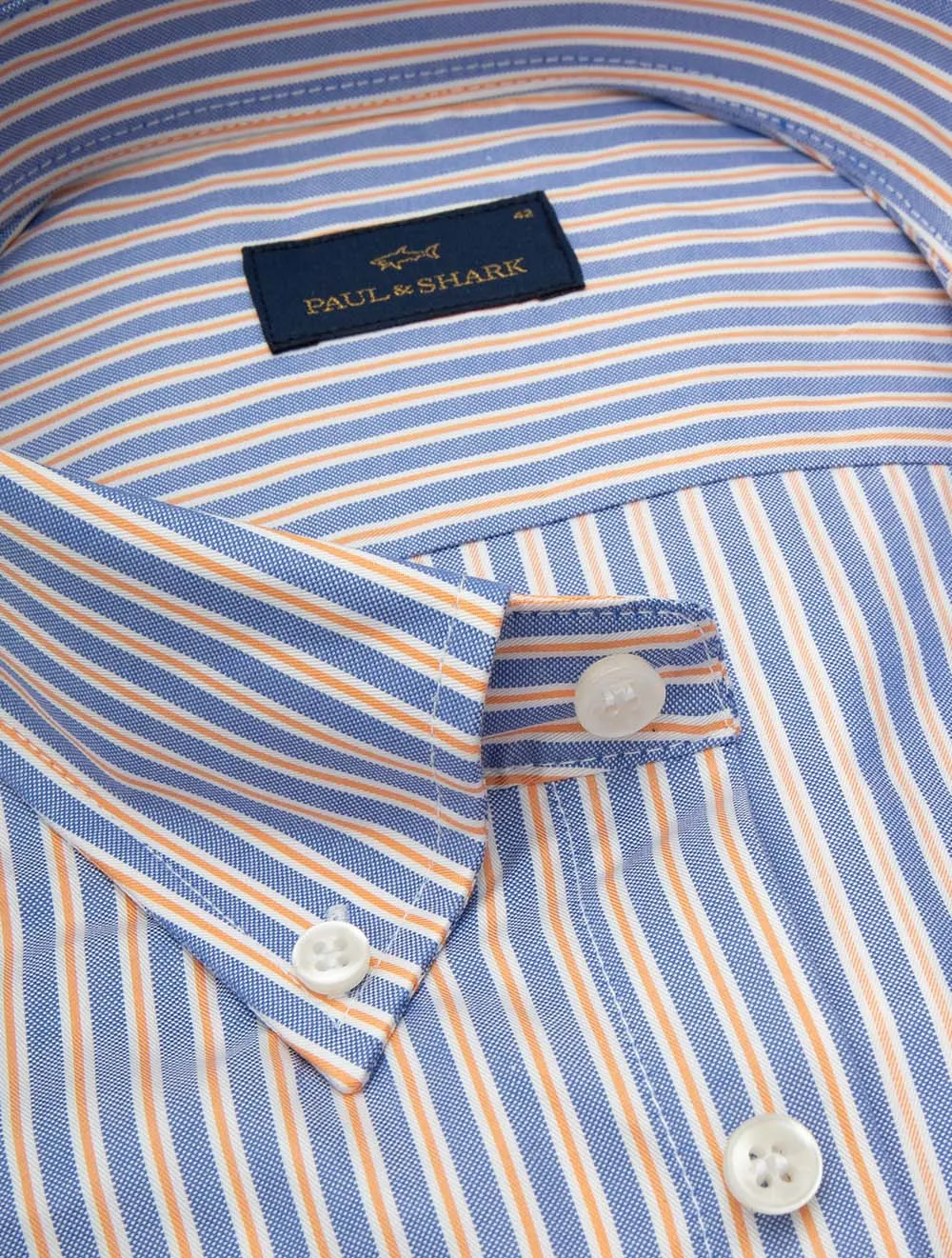 Candystripe Button-Down Shirt Blue/Pink