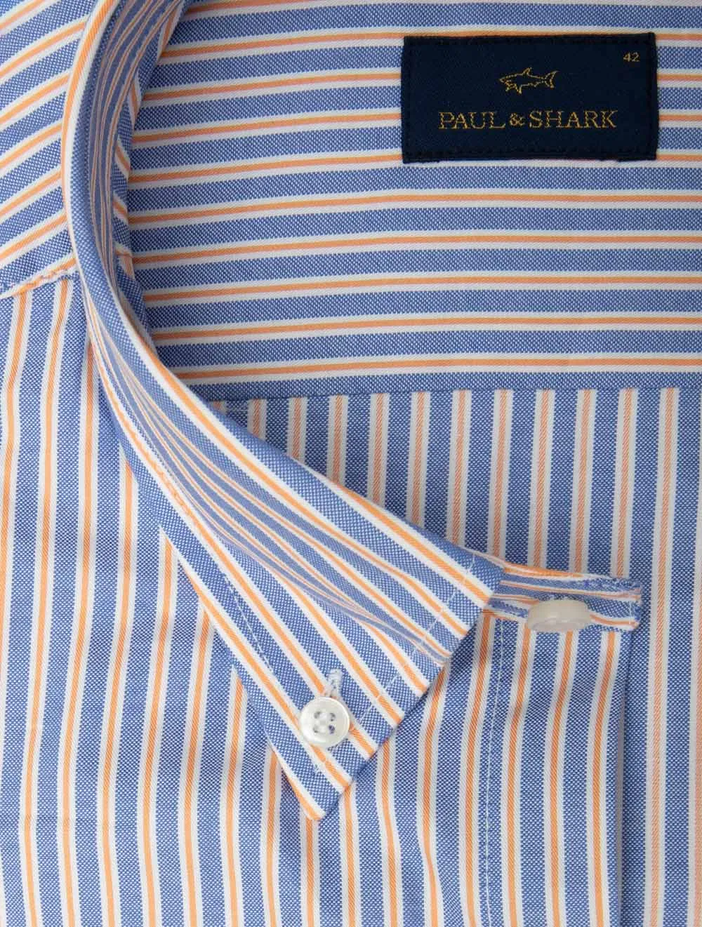 Candystripe Button-Down Shirt Blue/Pink