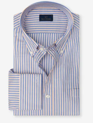Candystripe Button-Down Shirt Blue/Pink