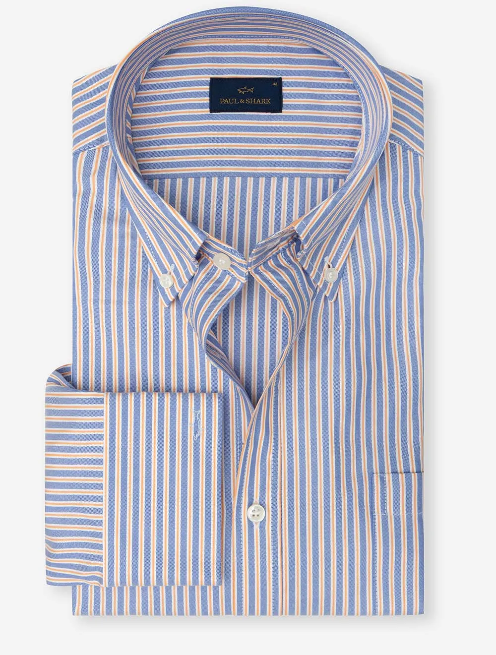 Candystripe Button-Down Shirt Blue/Pink