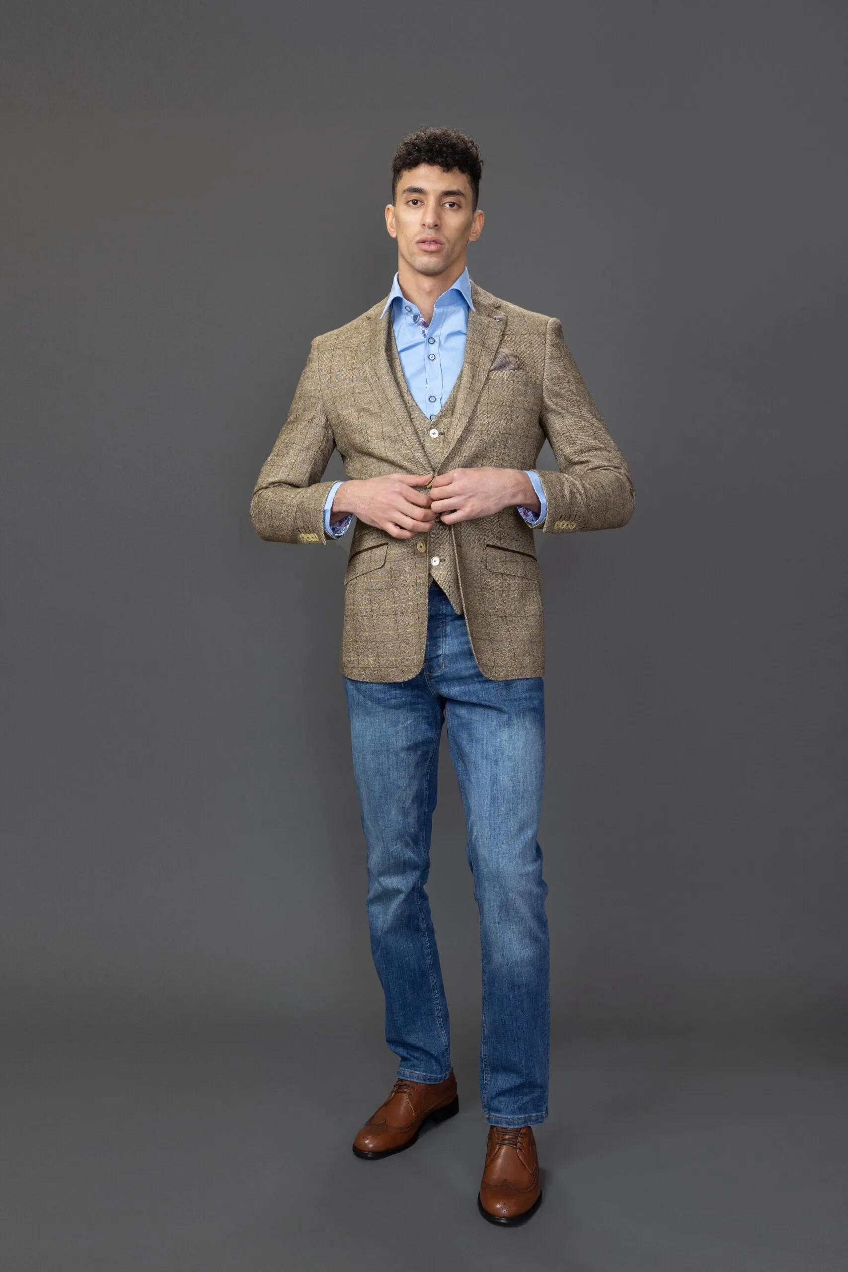 Check Blazer Sport Coat Slim Fit