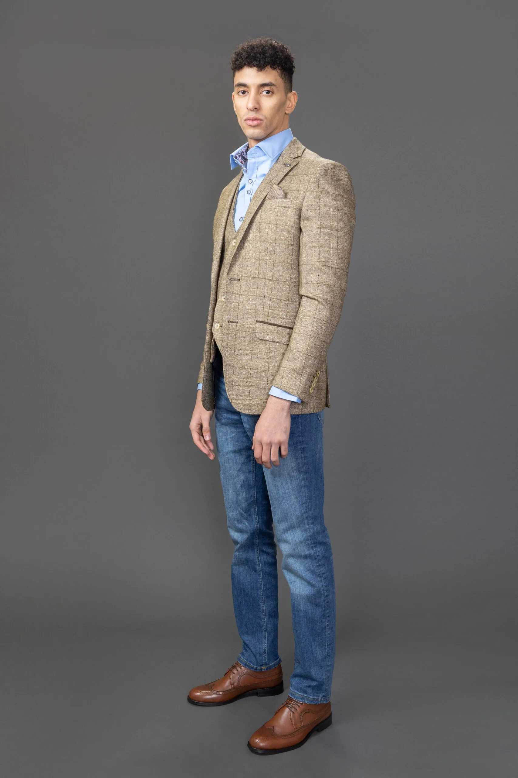 Check Blazer Sport Coat Slim Fit