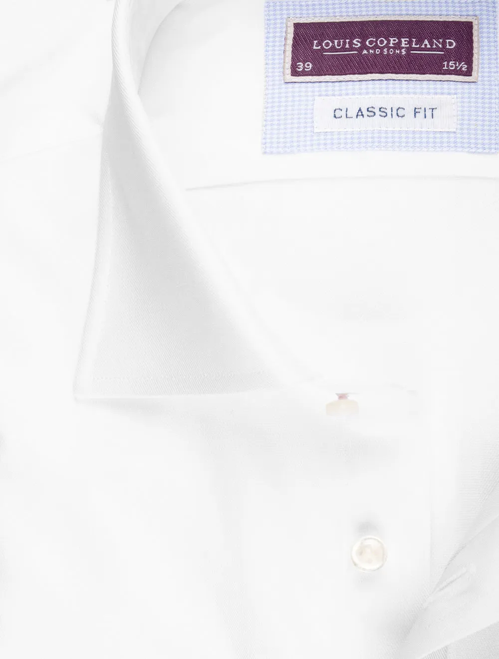 Classic Fit Double Cuff Shirt - White