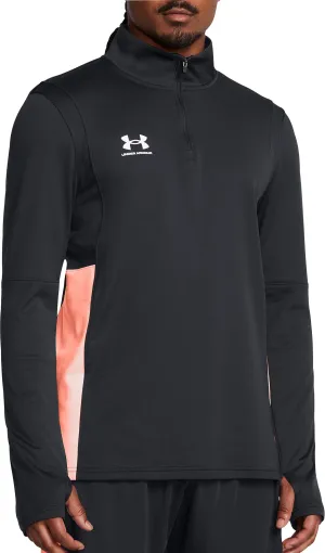 Clothing Under Armour  Men Under Armour Challenger Half Zip Long Sleeve Mens Running Top - Black