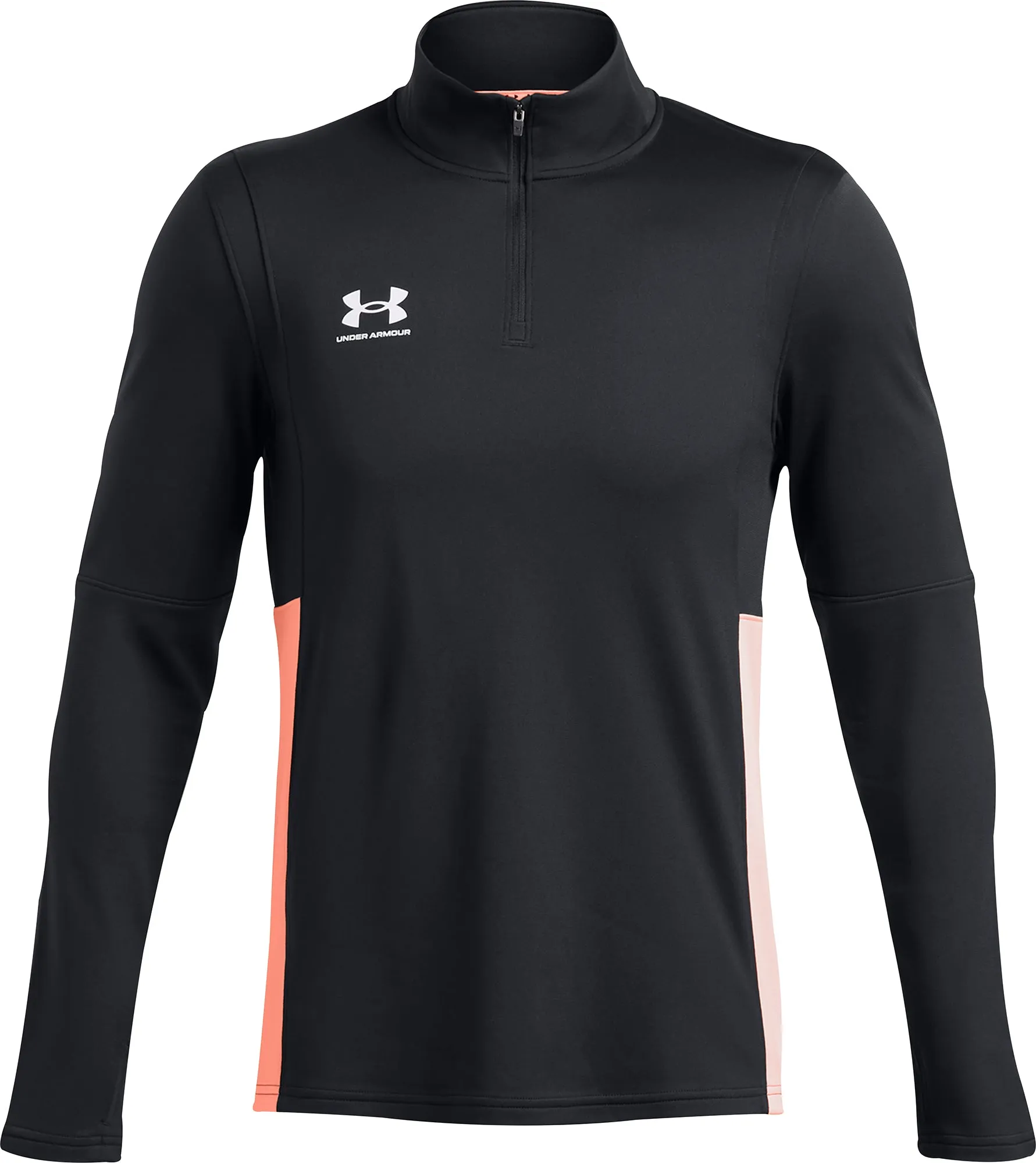 Clothing Under Armour  Men Under Armour Challenger Half Zip Long Sleeve Mens Running Top - Black