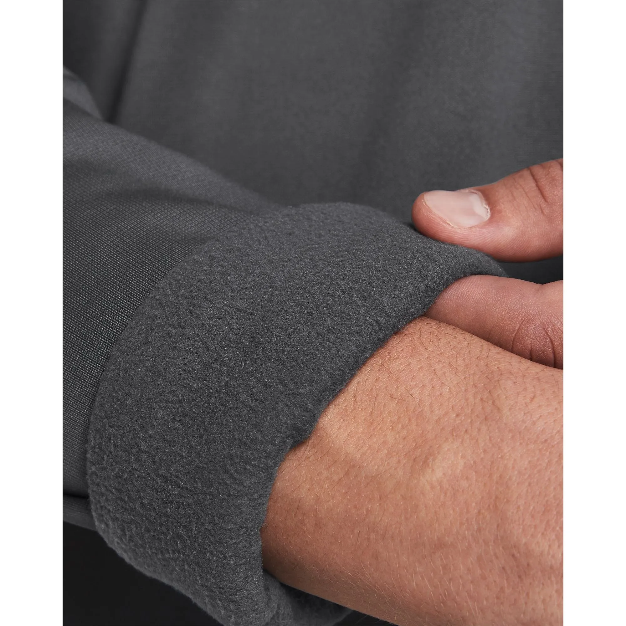 Clothing Under Armour  Men Under Armour Fleece Half Zip Long Sleeve Mens Training Top - Grey