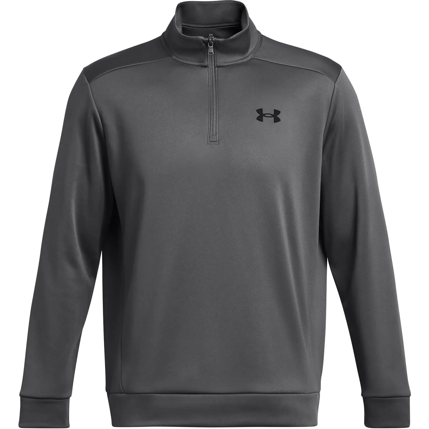 Clothing Under Armour  Men Under Armour Fleece Half Zip Long Sleeve Mens Training Top - Grey