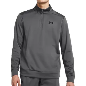 Clothing Under Armour  Men Under Armour Fleece Half Zip Long Sleeve Mens Training Top - Grey