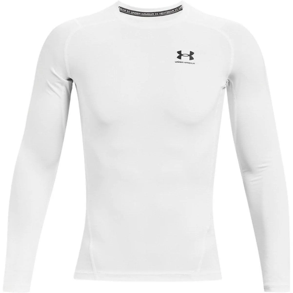 Clothing Under Armour  Men Under Armour HeatGear Armour Long Sleeve Mens Compression Top - White