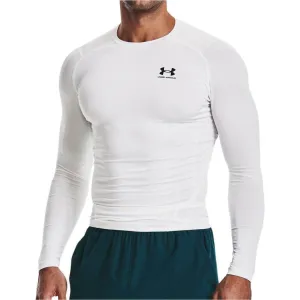 Clothing Under Armour  Men Under Armour HeatGear Armour Long Sleeve Mens Compression Top - White