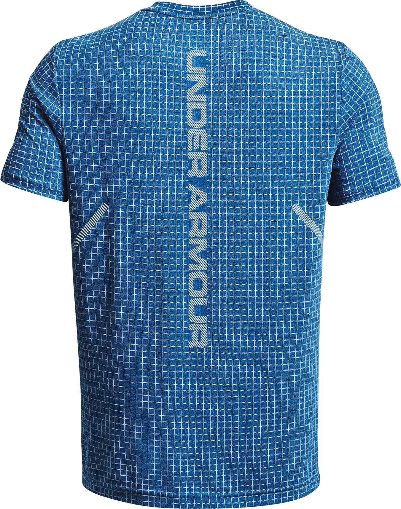 Clothing Under Armour  Men Under Armour Seamless Grid Short Sleeve Mens Training Top - Blue