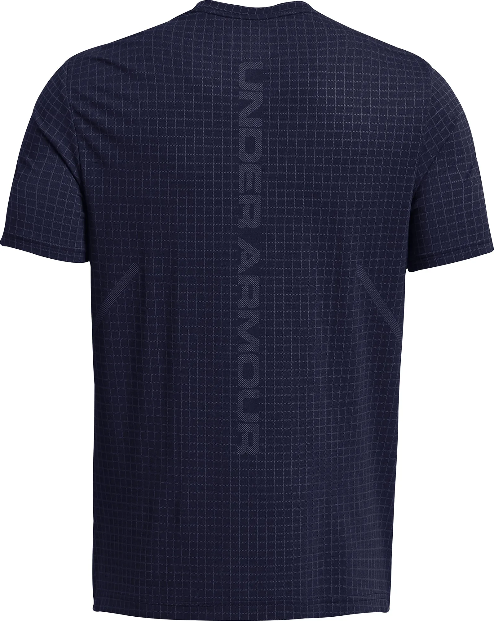 Clothing Under Armour  Men Under Armour Seamless Grid Short Sleeve Mens Training Top - Blue