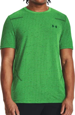 Clothing Under Armour  Men Under Armour Seamless Grid Short Sleeve Mens Training Top - Green
