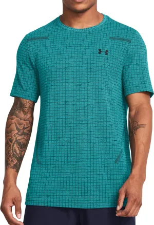 Clothing Under Armour  Men Under Armour Seamless Grid Short Sleeve Mens Training Top - Green