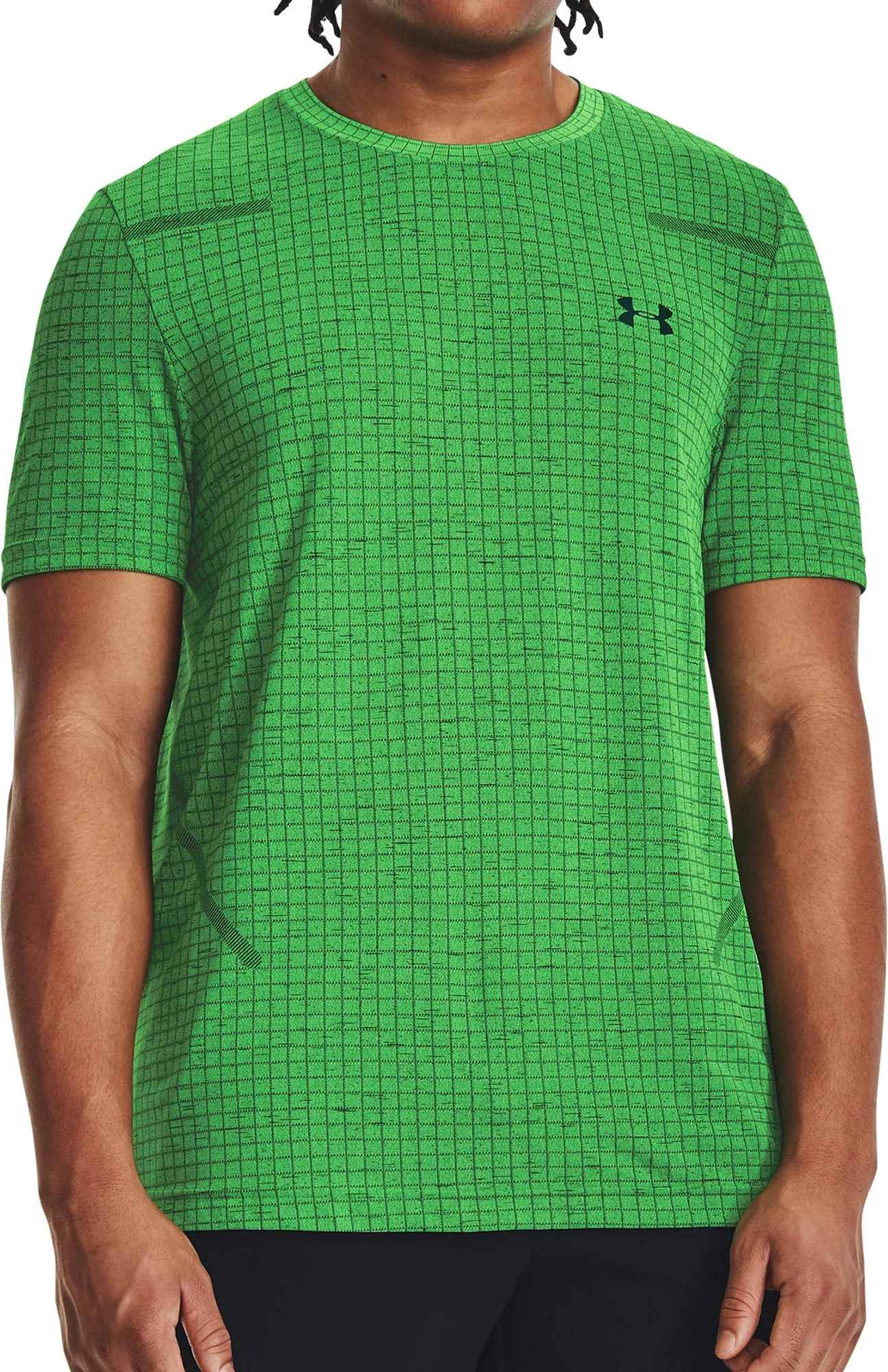 Clothing Under Armour  Men Under Armour Seamless Grid Short Sleeve Mens Training Top - Green