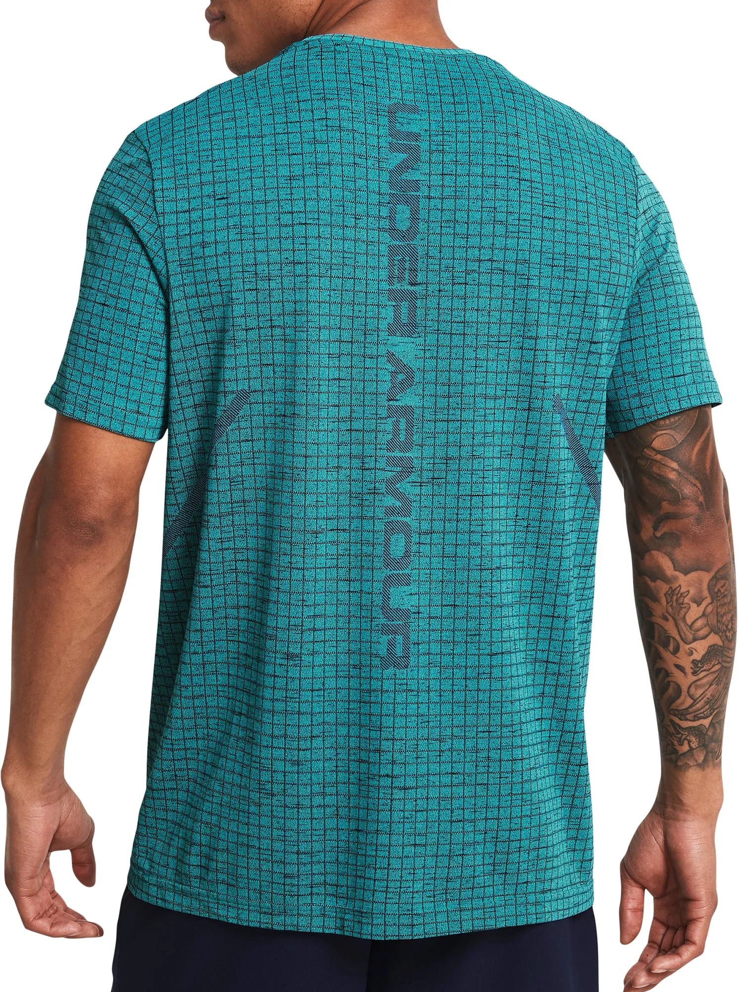 Clothing Under Armour  Men Under Armour Seamless Grid Short Sleeve Mens Training Top - Green