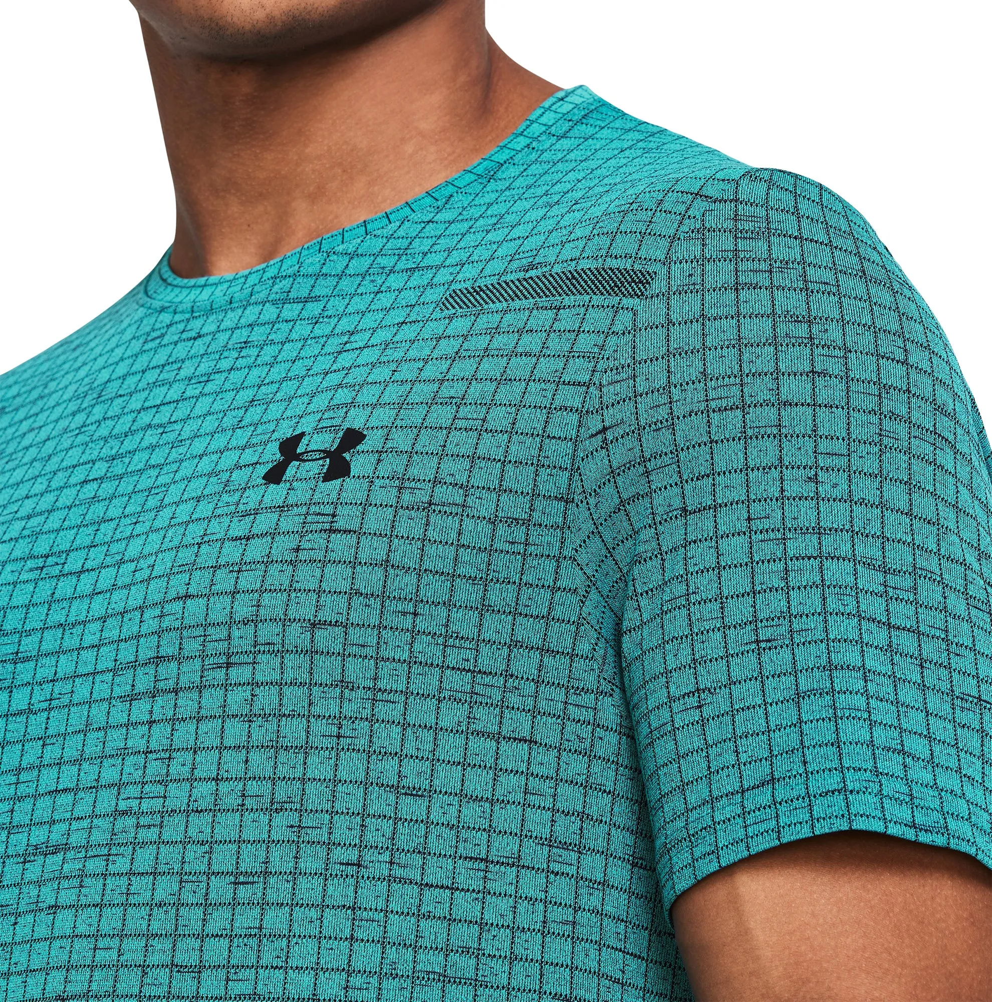 Clothing Under Armour  Men Under Armour Seamless Grid Short Sleeve Mens Training Top - Green