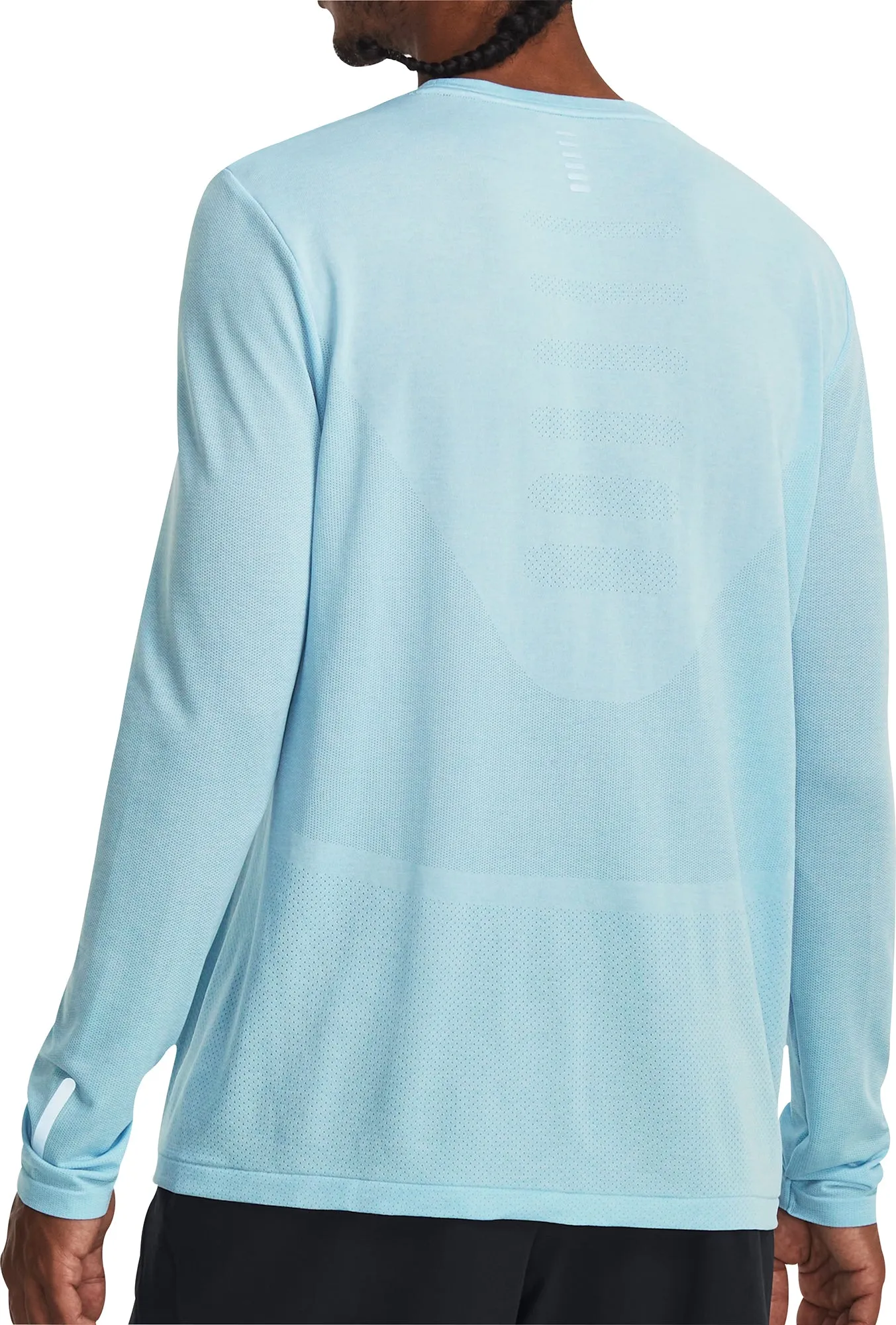 Clothing Under Armour  Men Under Armour Seamless Stride Long Sleeve Mens Running Top - Blue