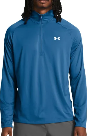 Clothing Under Armour  Men Under Armour Tech Half Zip Long Sleeve Mens Training Top - Blue