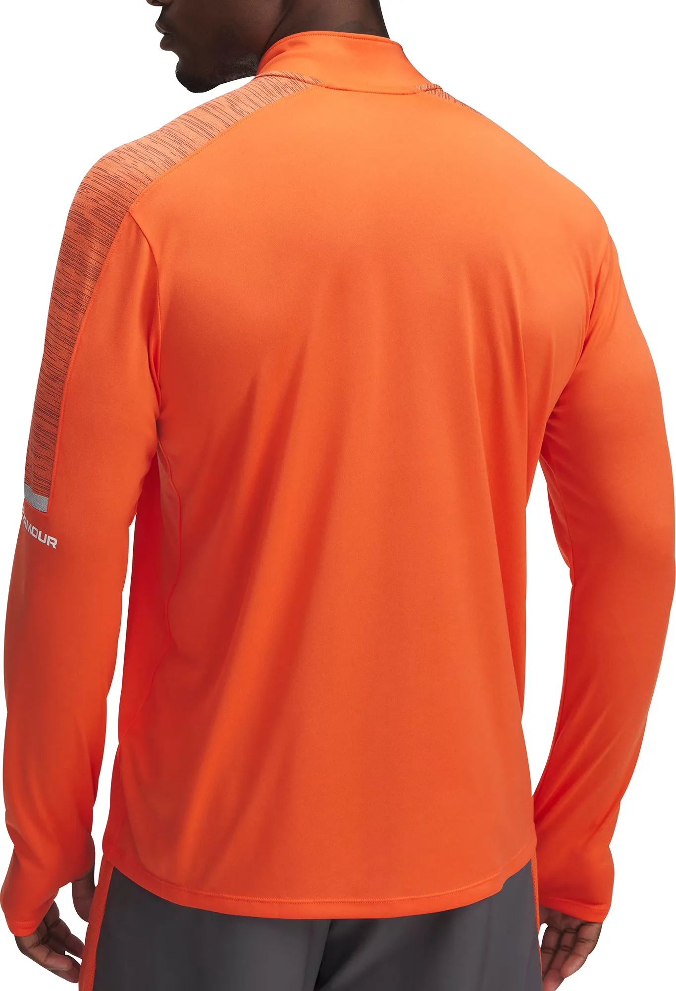 Clothing Under Armour  Men Under Armour Tech Utility Half Zip Long Sleeve Mens Running Top - Orange