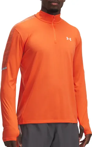 Clothing Under Armour  Men Under Armour Tech Utility Half Zip Long Sleeve Mens Running Top - Orange