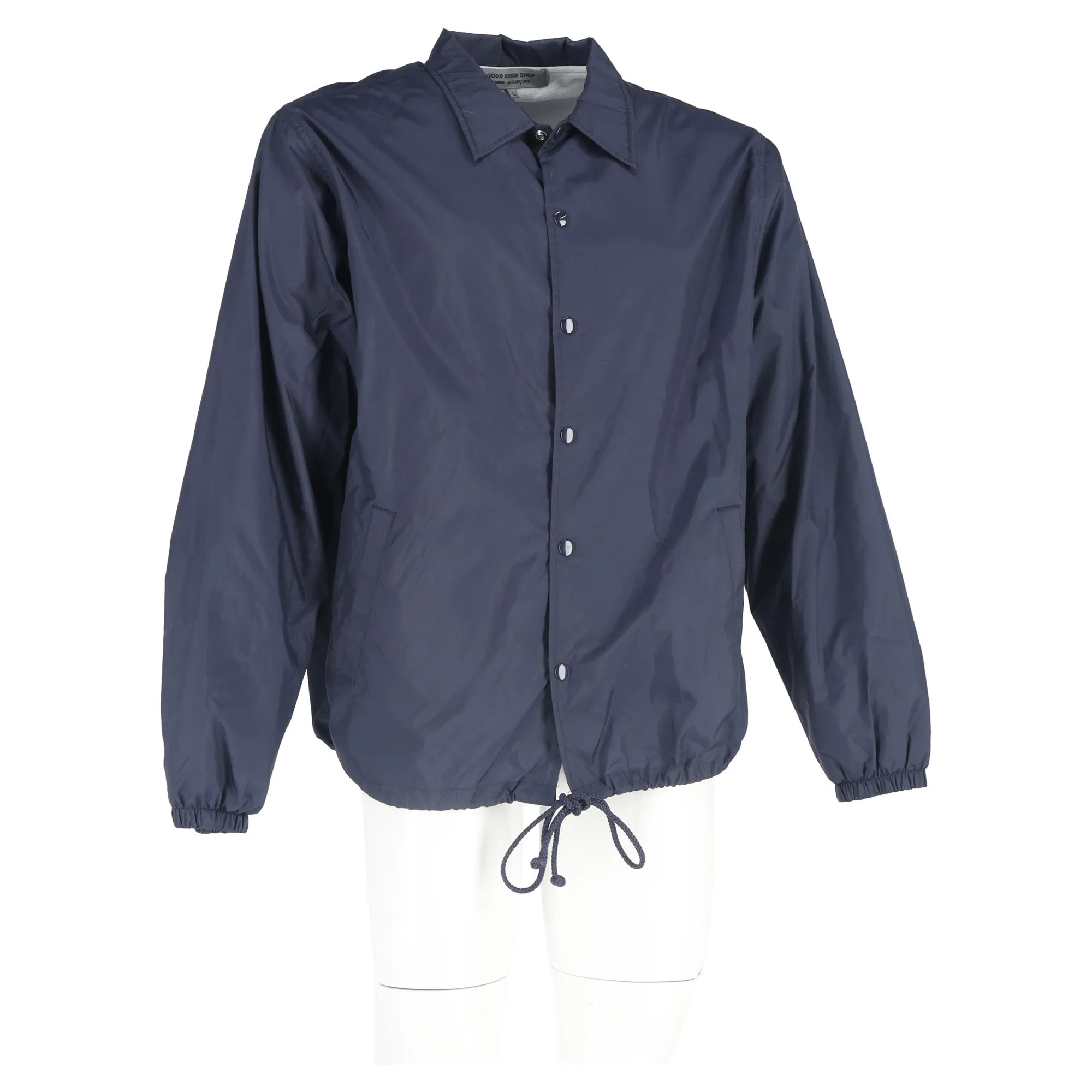 Comme des Garçons Coach Jacket in Navy Blue Nylon