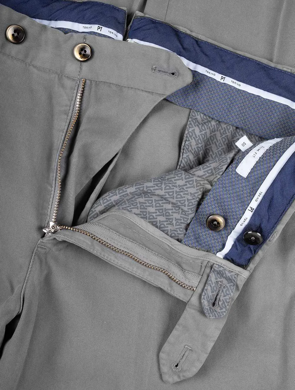 Cotton Chino Grey