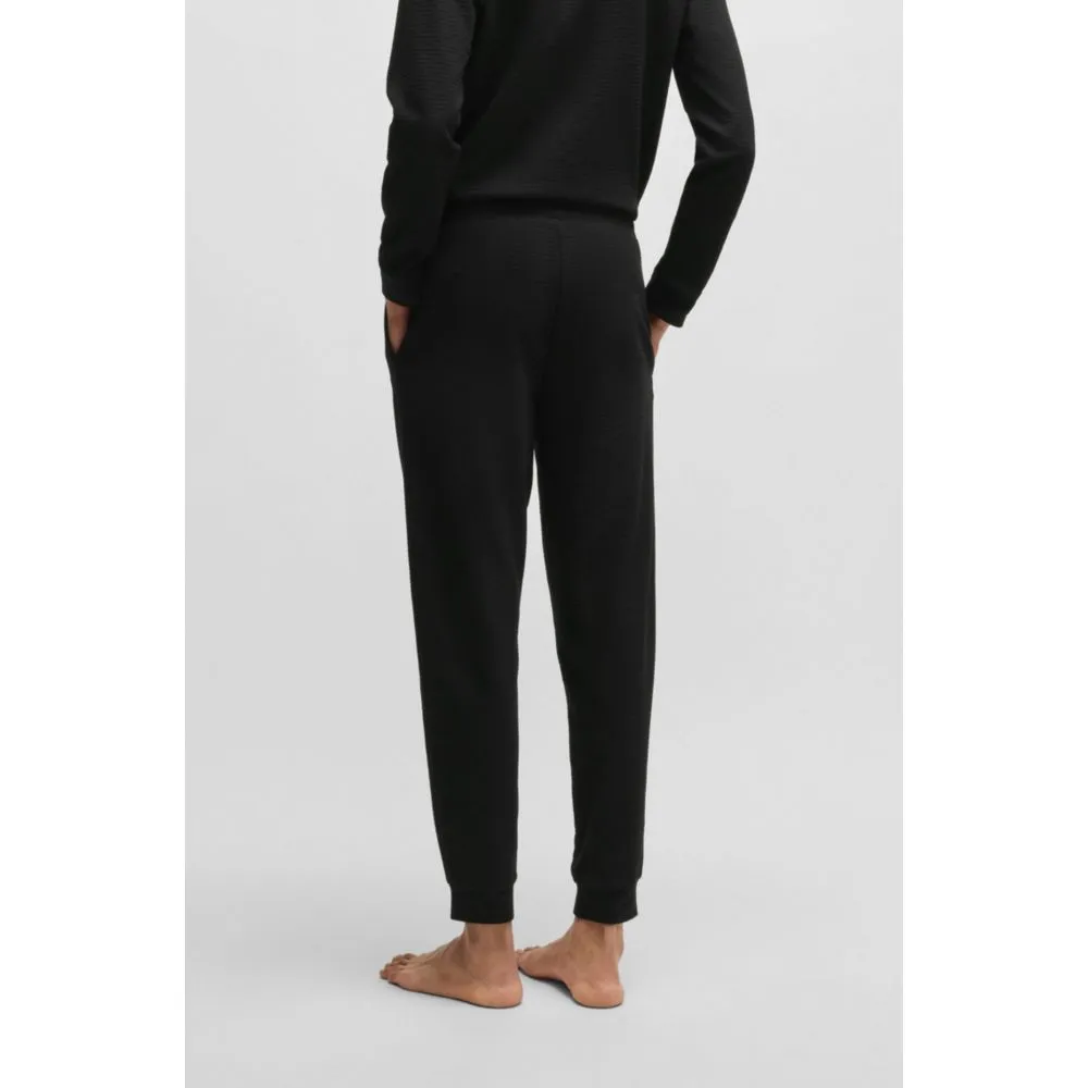 Cotton pajama bottoms with embroidered logo