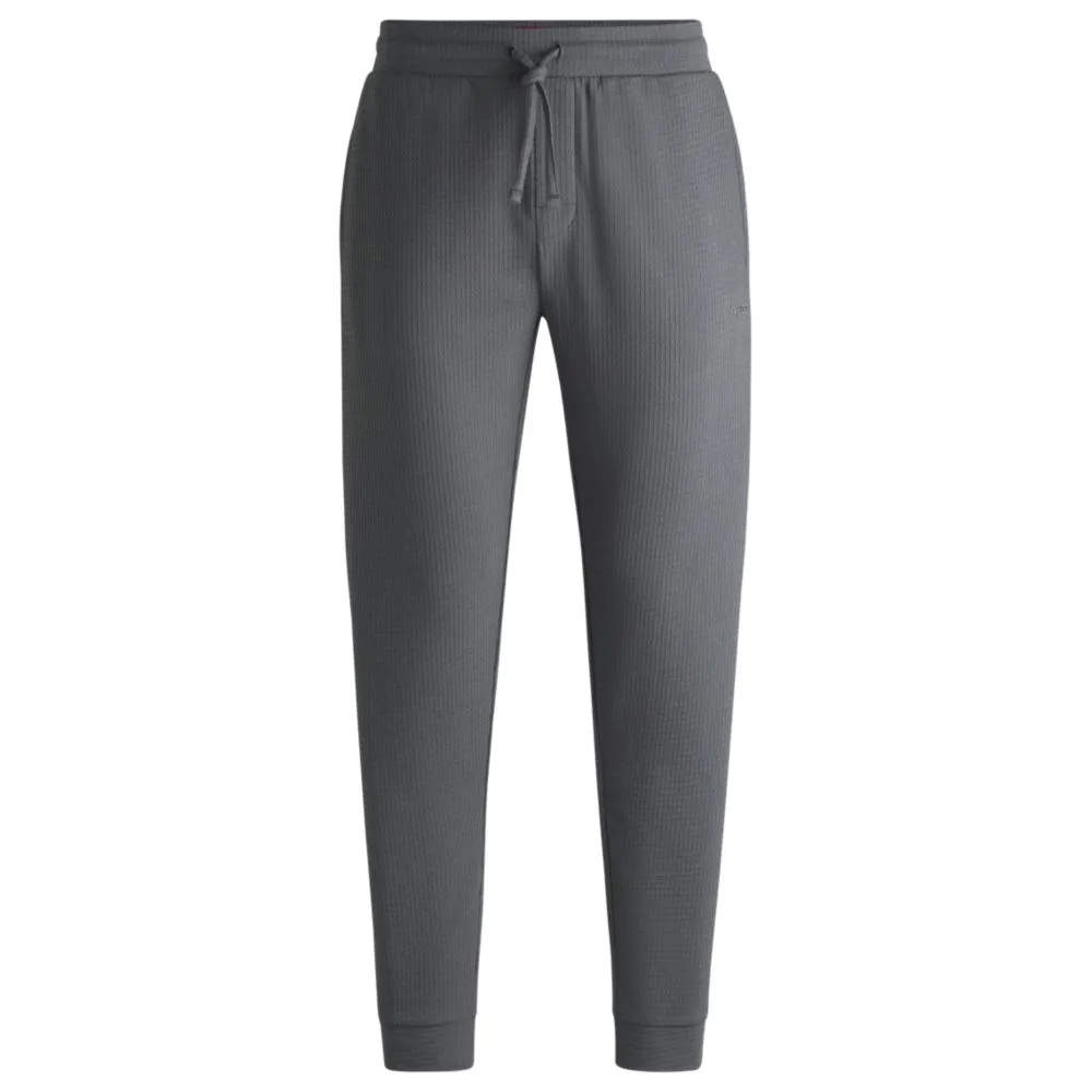 Cotton pajama bottoms with embroidered logo