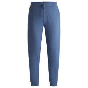 Cotton pajama bottoms with embroidered logo