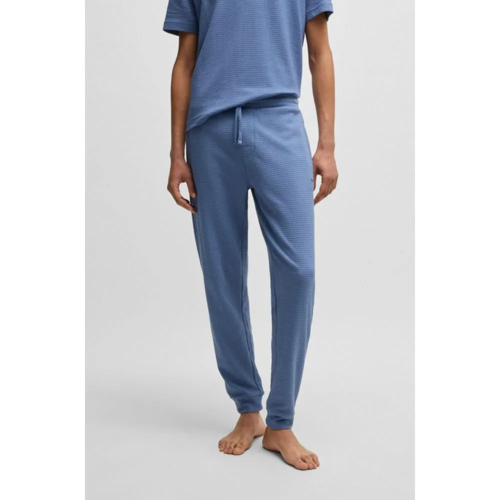 Cotton pajama bottoms with embroidered logo