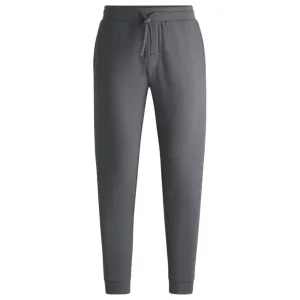 Cotton pajama bottoms with embroidered logo