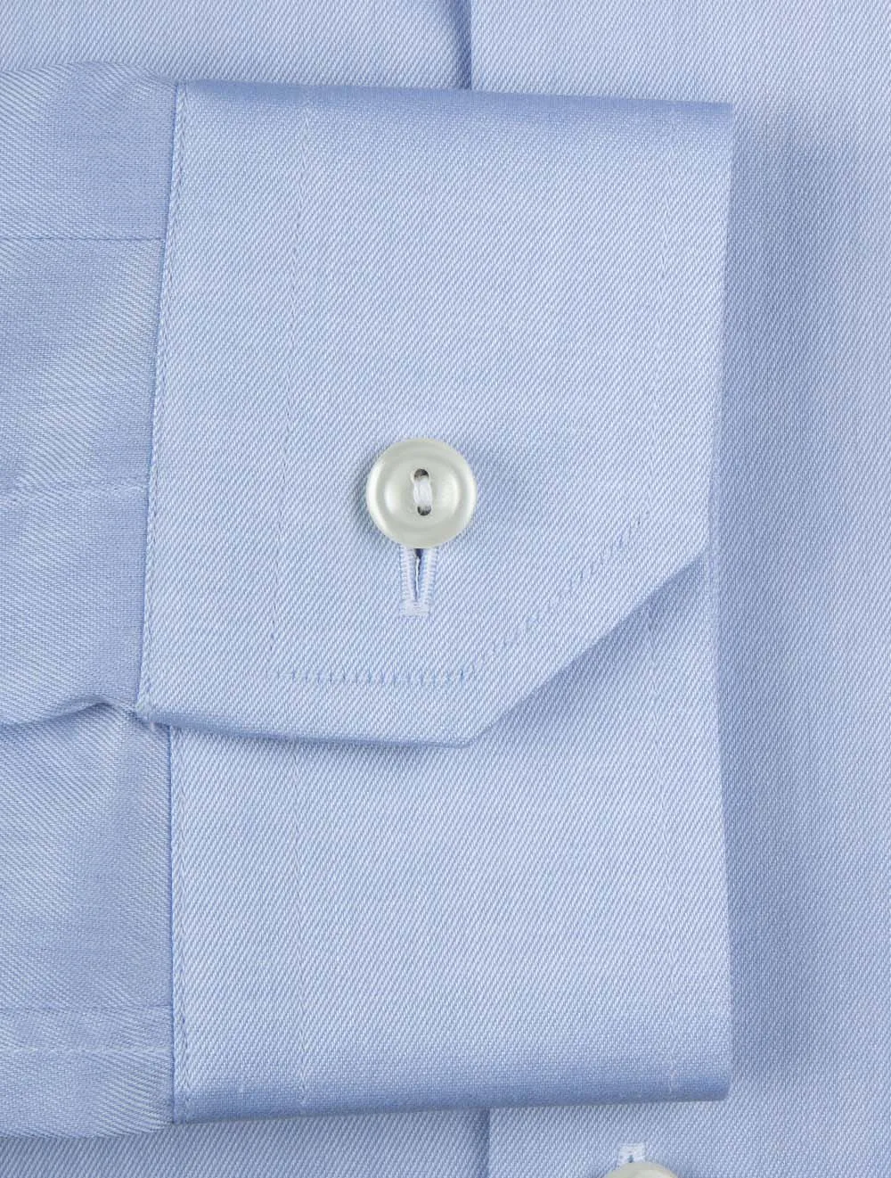 Cotton Plain Super Slim Shirt Light Blue