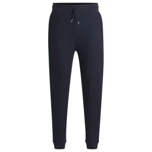 Cotton tracksuit bottoms with embroidered logo