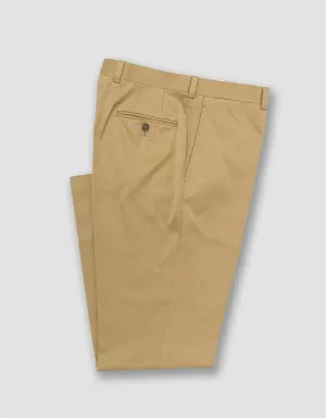 DARK KHAKI COTTON DRILL CLOTH TROUSER - CLASSIC FIT