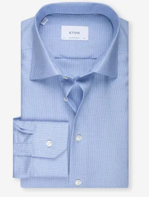 Dobby Contemporary Fit Shirt Blue