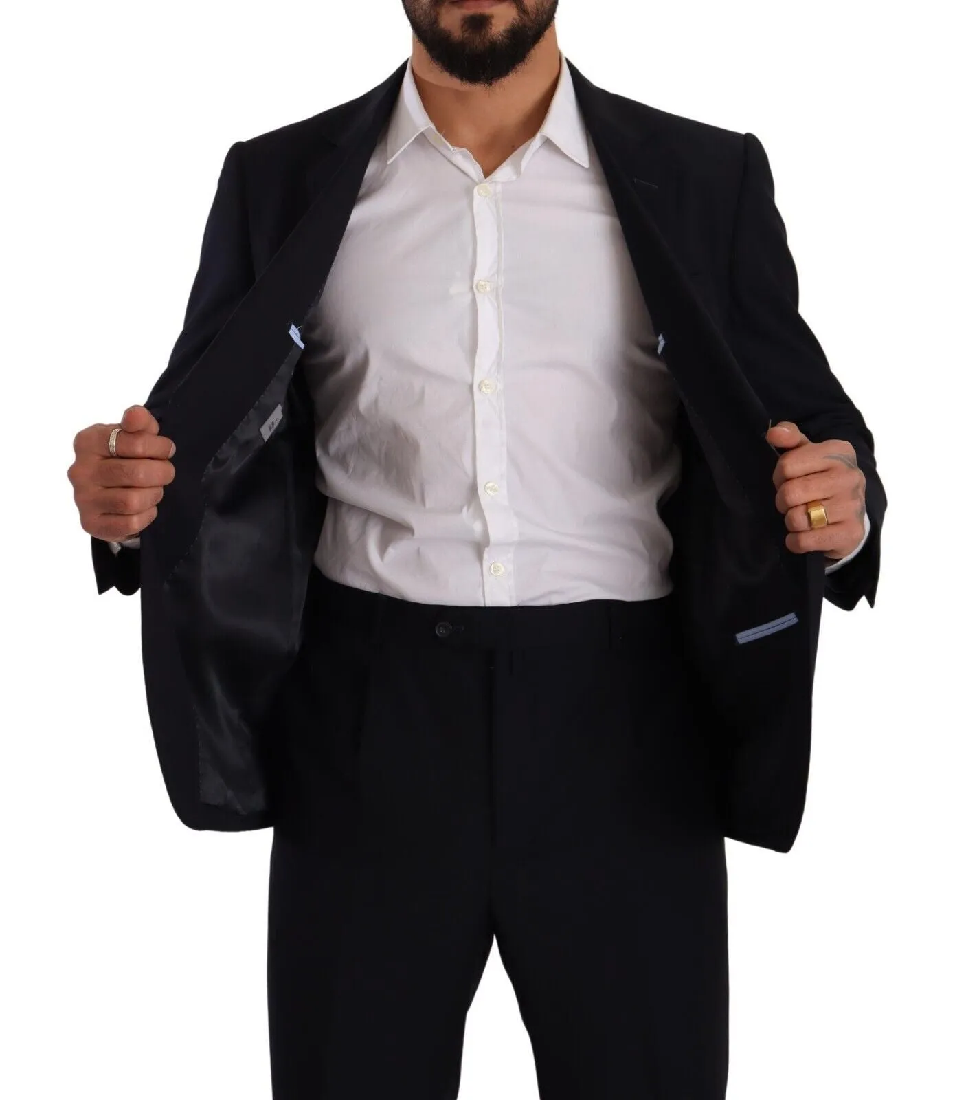 Domenico Tagliente  Polyester Single Breasted Formal Men's Suit