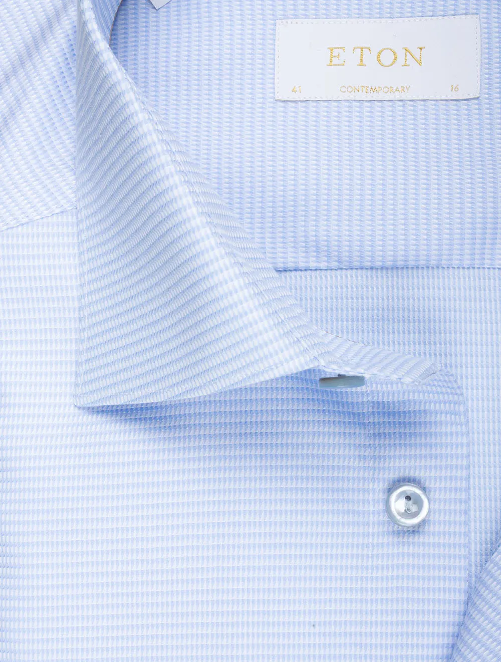 Elevated Pique Contemporary Fit Shirt Blue