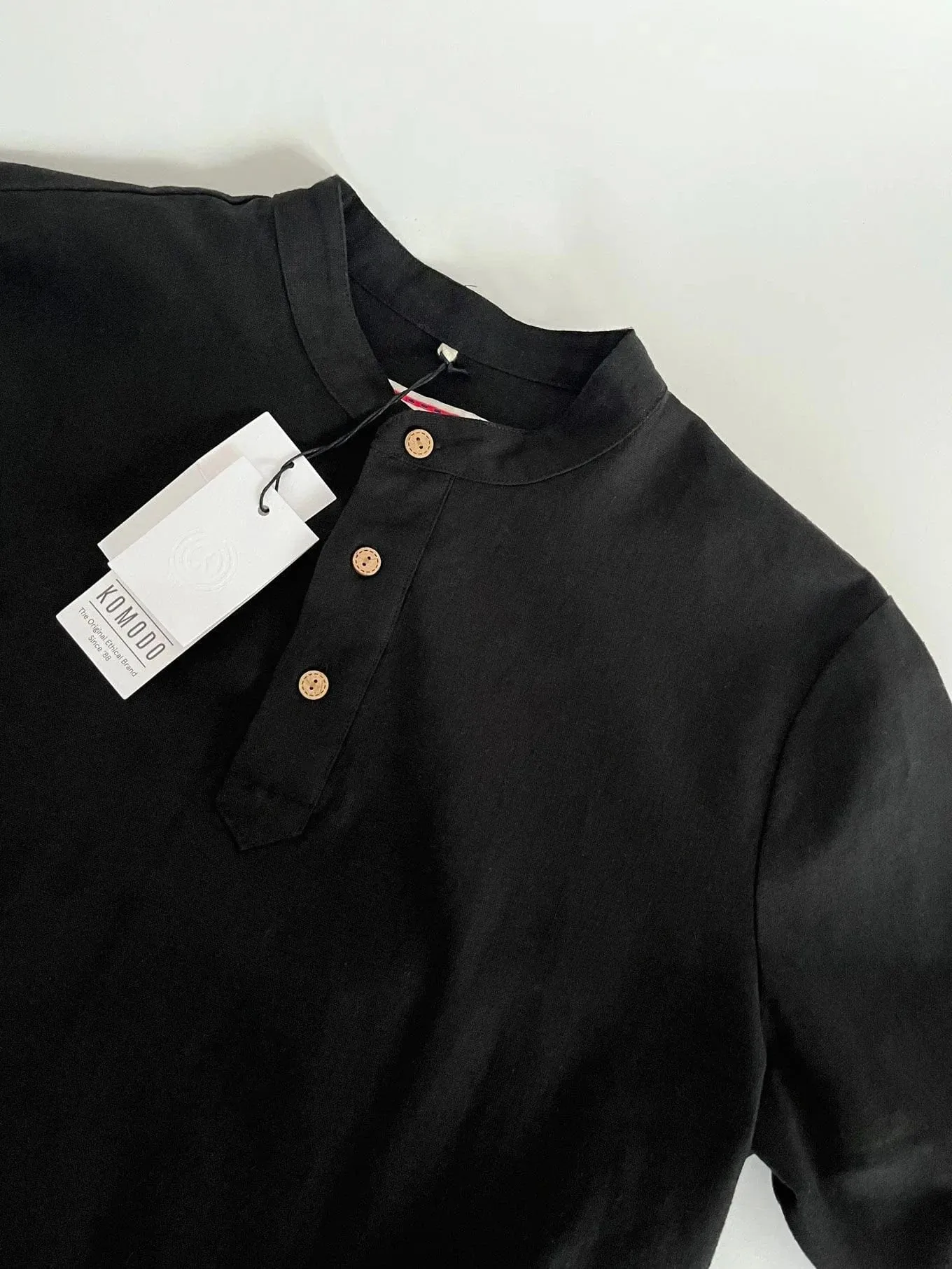 Elijah Men's Organic Linen Cotton Shirt | Black