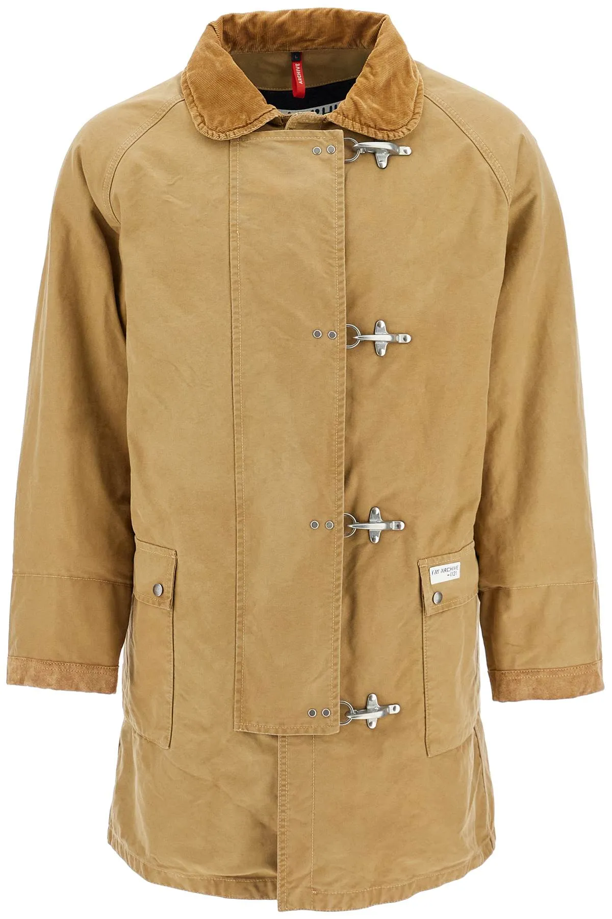 Fay Archive Men's Padded Canvas Jacket Coat