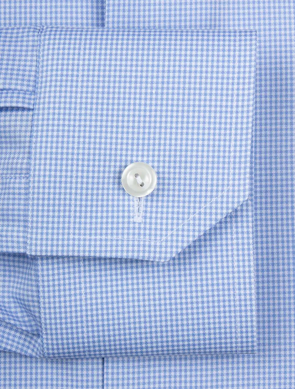 Fine Check Signature Contemporary Fit Shirt Blue