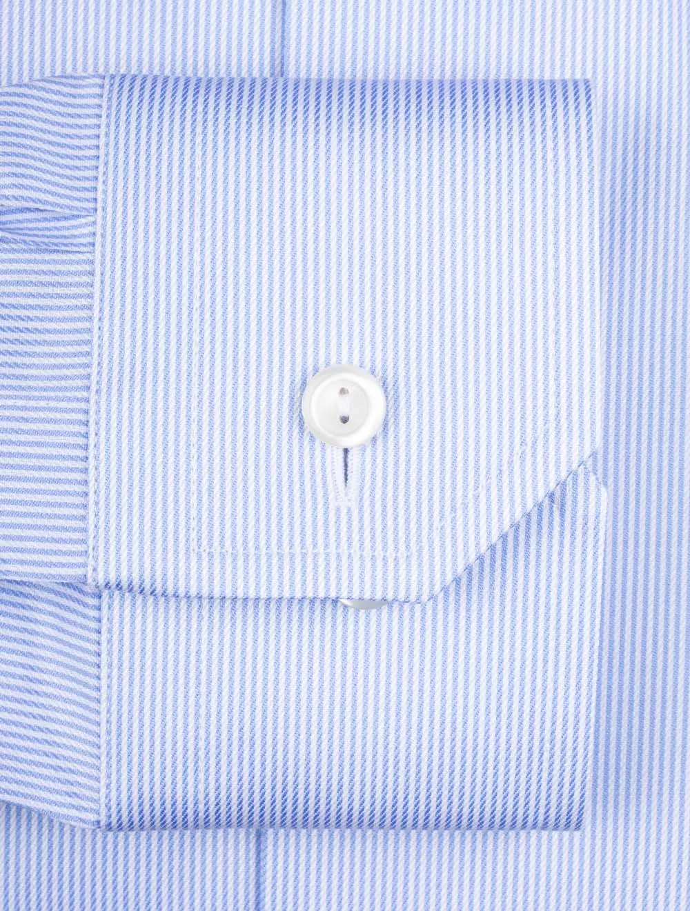 Fine Striped Contemporary Fit Shirt Blue