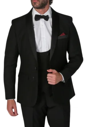 Ford Black 3 Piece Tuxedo Suit
